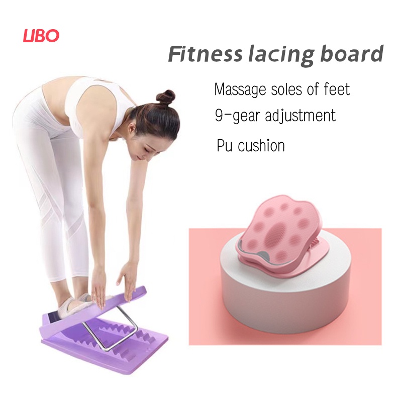 9 Gears Healthy Stretching Standing Stretch Board Foot Stretcher Leg Pedal Board Calf Stretcher Slant Board减肥拉筋神器