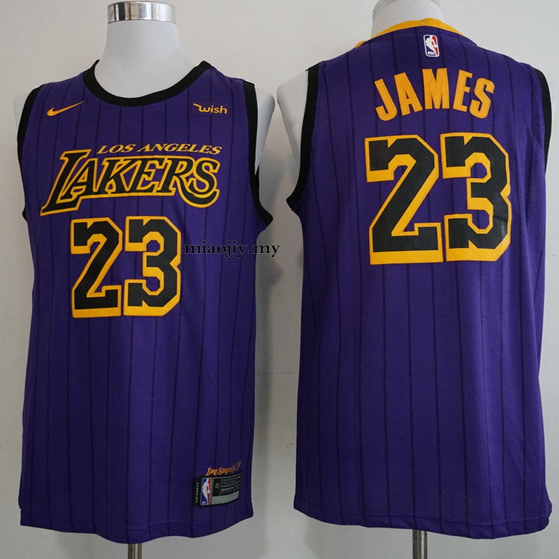 lebron purple lakers jersey