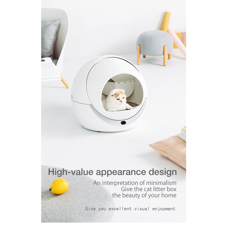 Petree automatic selfcleaning cat litter box cat sandbox closed tray