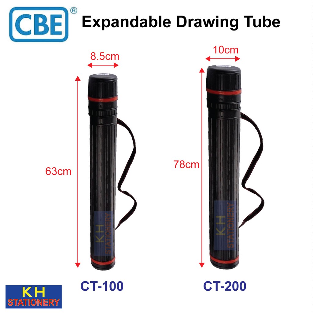 CBE Expandable Drawing Tube CT-100/CT-200/ Plan Tube / Poster Tube / Plan Protector / Plan Storage Tube