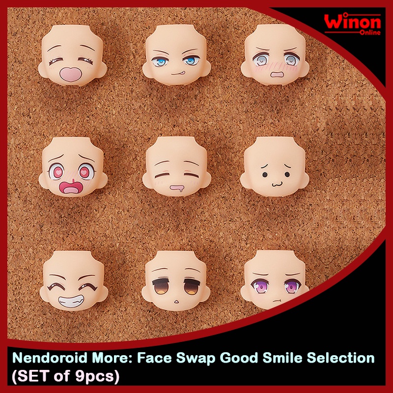 [Ready Stock] Nendoroid More: Face Swap Good Smile Selection (SET of 9pcs)