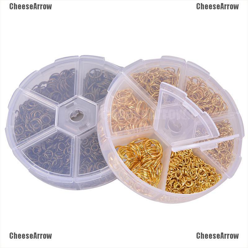 CAMY1Box Open Connector Jump Rings Loops Split Rings Jewelry Making DIY