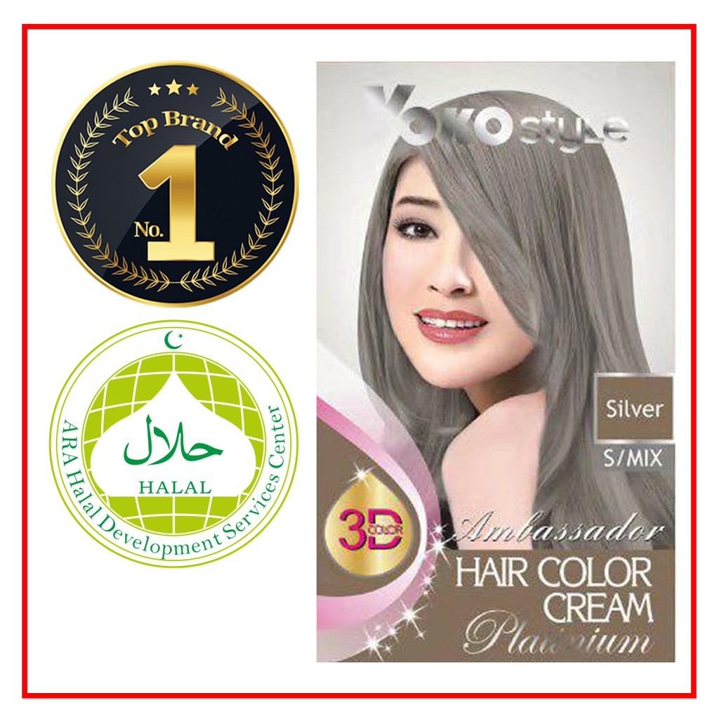 Yoko Style Hair Color Cream S/MIX SILVER Colour | Shopee Malaysia