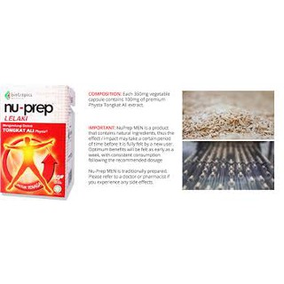 Nu-Prep Tenaga Lelaki Tongkat Ali Biotropics (60s) | Shopee Malaysia