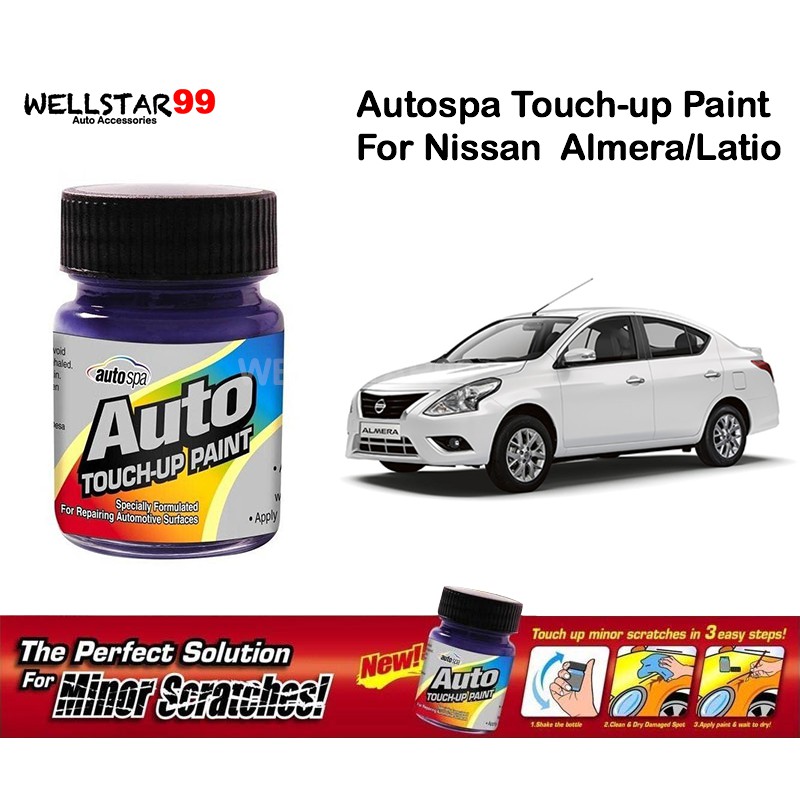 Autospa Touch Up Paint For Nissan Almera Latio Paint Only 18ml