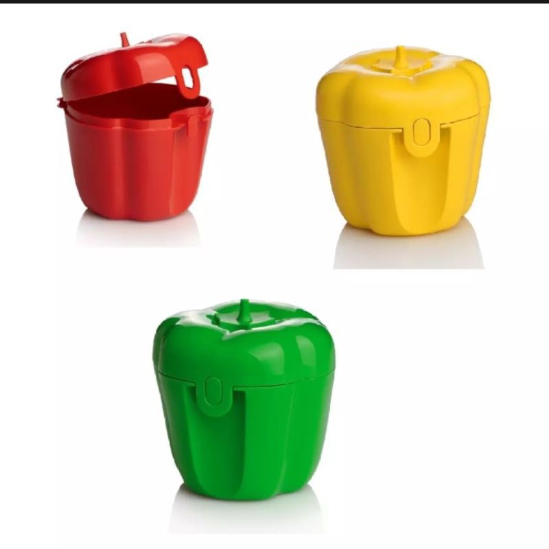 3pcs TUPPERWARE PEPPER KEEPER /CAPSICUM KEEPER / CHILLI KEEPER / CHILLI CONTAINER / PEPPER CONTAINER/ CAPSICUM CONTAINER