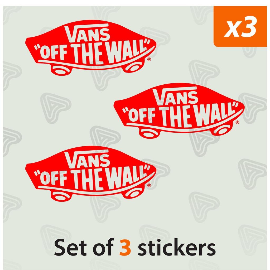 Set of - Vans - Off the Wall Vinyl Sticker Die-Cut | Malaysia