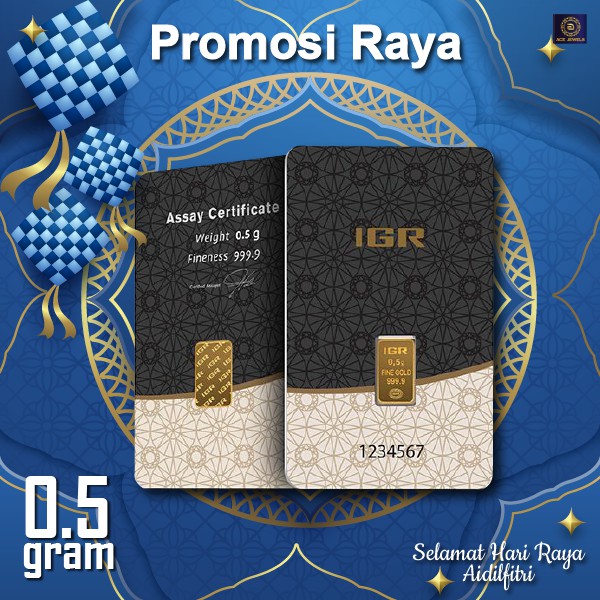 Buy Raya Goldbar 0 5 Gram 999 9 Ace Igr Gold Bar With Lower Price Promotion Seetracker Malaysia