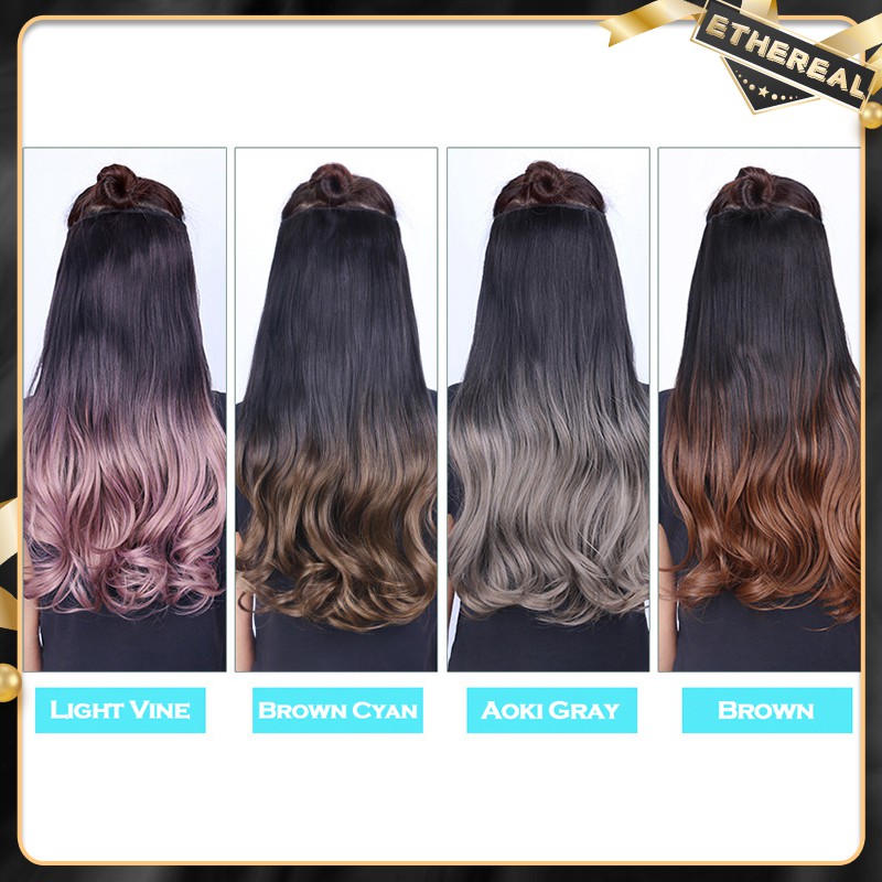 2023 Beautiful Hair Extensions Wig Clip Big Layer Long Wavy Curly Wigs