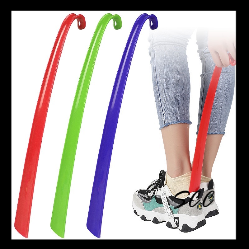 Portable Long Handle Shoehorn Shoe Horn Lifter Disability Aid Stick Flexible