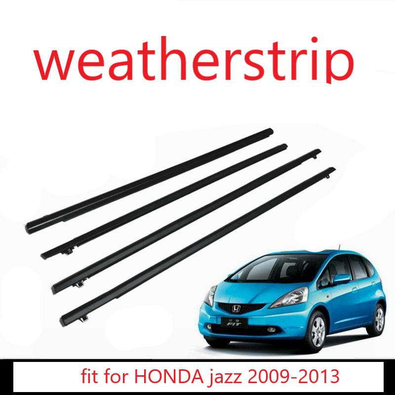 For HONDA JAZZ 2009-2013 Car Outside Window Moulding Weatherstrip 