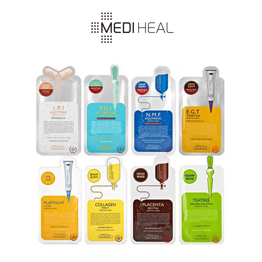 Mediheal Essential Mask /Ampoule Mask/ Mineral Mask(10 ...