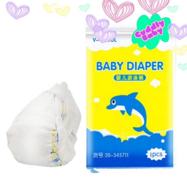 Waterproof Disposable Swimming Diaper Swimming Pants Lampin Berenang