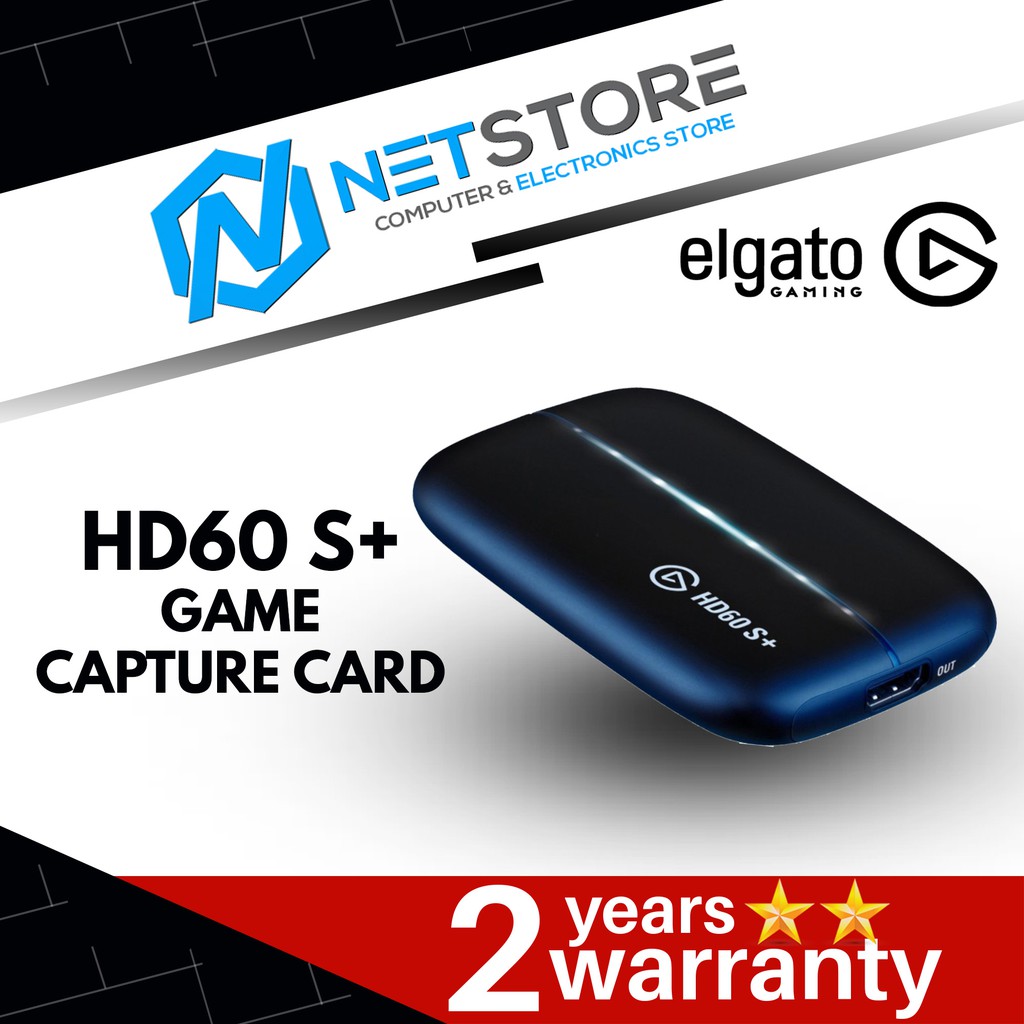ELGATO Game Capture Card HD60 S+ Game Recorder (HD60S+) 1080P 60FPS HDR  10GAR9901 | Shopee Malaysia