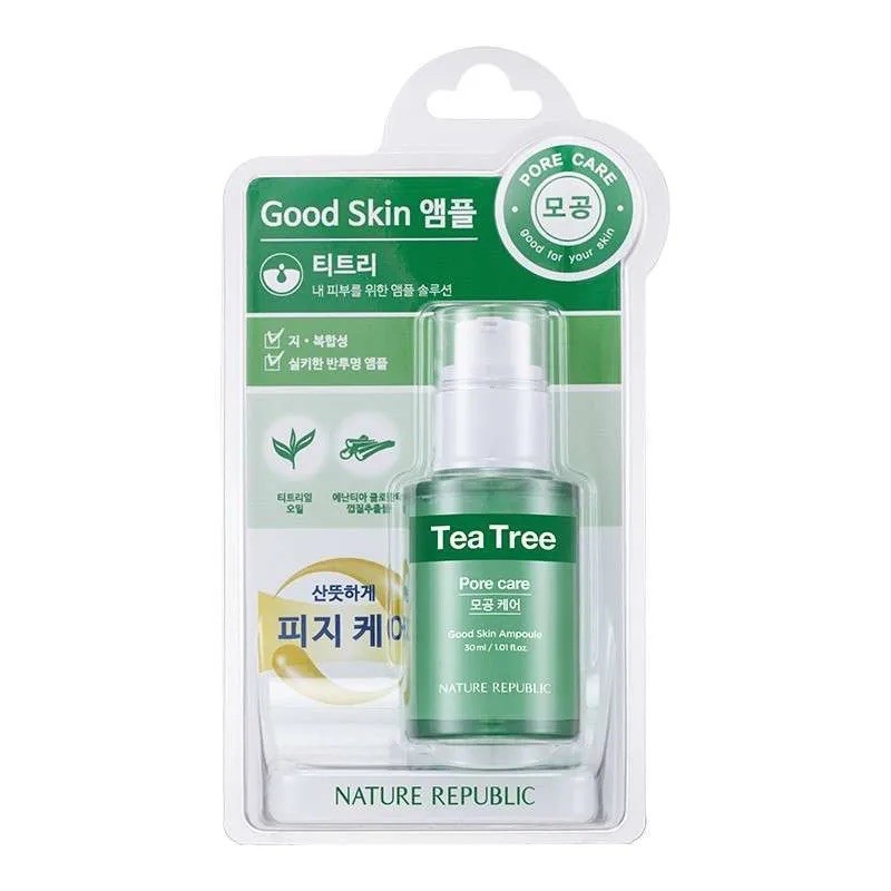 Nature Republic Good Skin Ampoule Teatree 30ml Shopee Malaysia