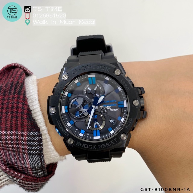 G Shock G Steel X Blue Note Records Bluetooth Gst B100bnr 1a Gst B100bnr 1 Shopee Malaysia