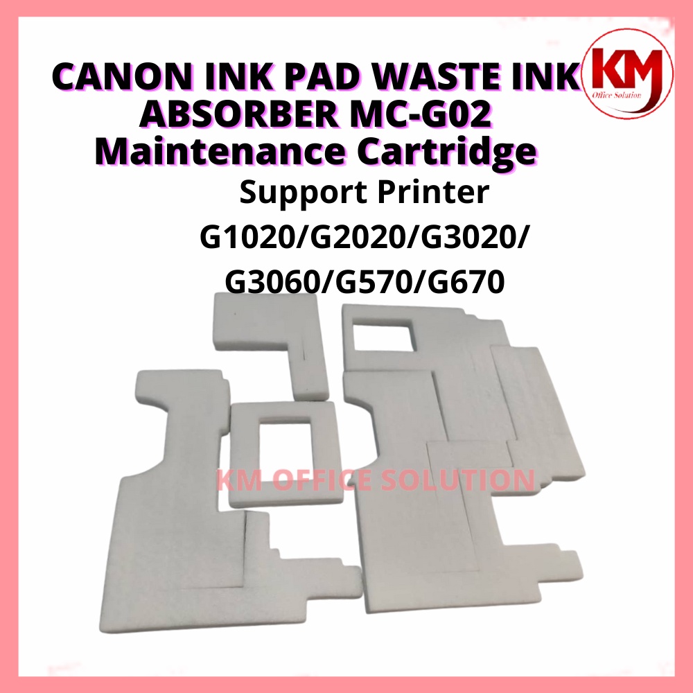 CANON WASTE INK PAD ABSORBER For G1000 G2000 G3000 G2010 G3010 G4010 / MCG02 G2020 G3020 60