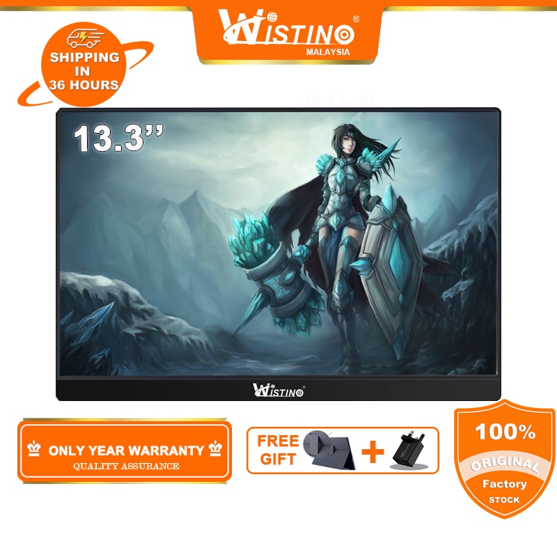 Wistino 133inch Portable Monitor Ultrathin 1080p Fhd Hdr Ips Panel Usb