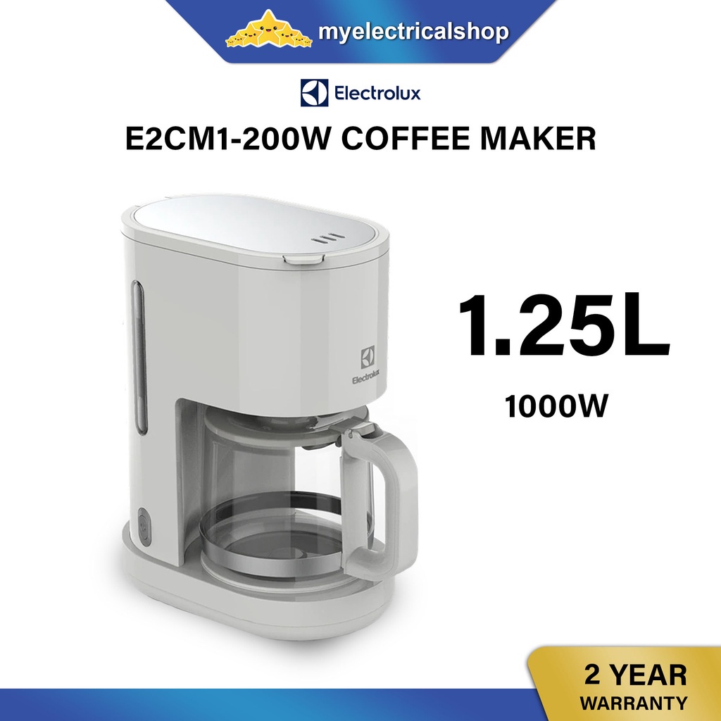 Electrolux E2CM1 Coffee Maker Drip Coffee 1.25 L E2CM1200W Shopee