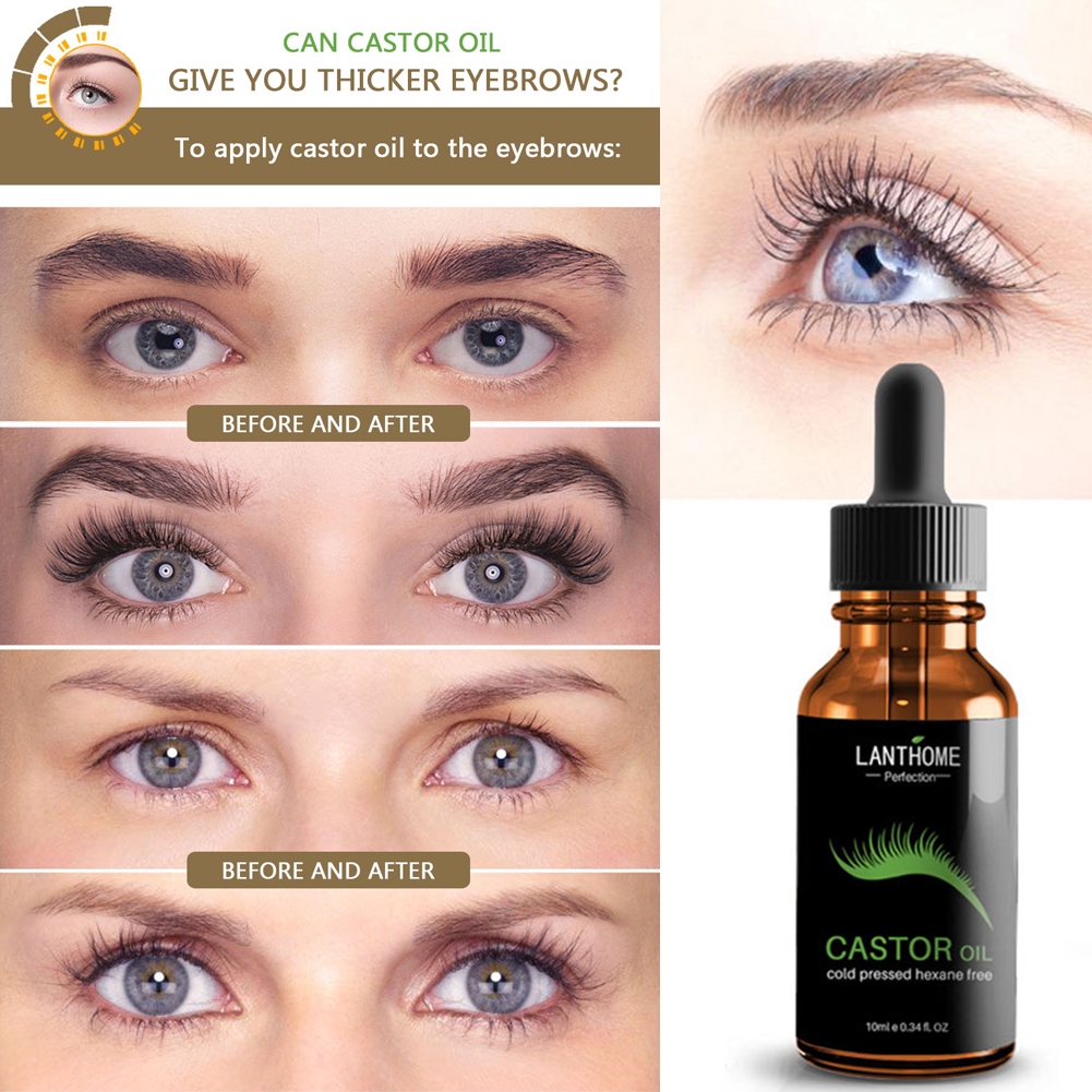 Mascara Castor Oil Hair Growth Serum Eyelash Lifting Women Men