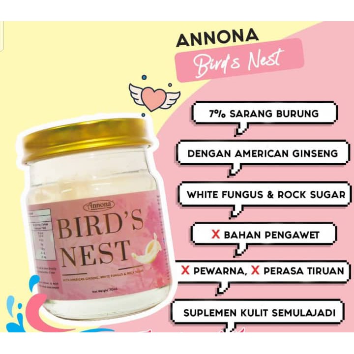 Buy Abn Annona Bird Nest Pati Sarang Burung Walet Beauty Drink Original Abn Birdnest Minuman Kecantikan 70ml Seetracker Malaysia