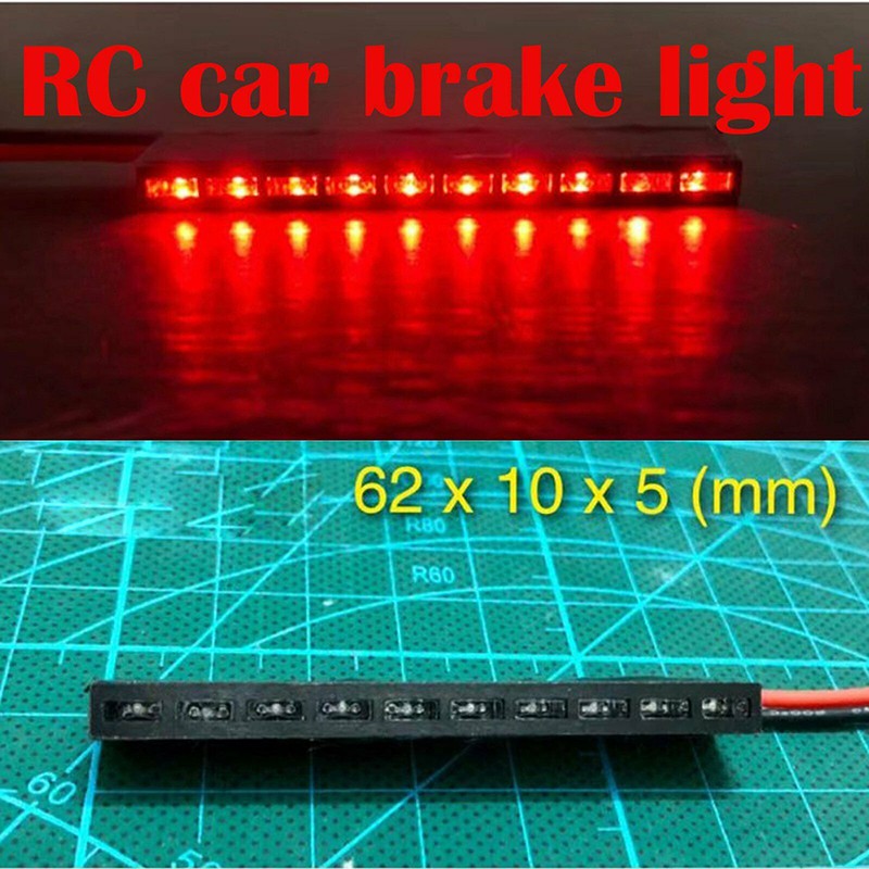 Red Led Taillight Brake Light Lamp For 1 10 Axial Scx10 Trx4 D90 Tamiya Rc Car - red led mask roblox