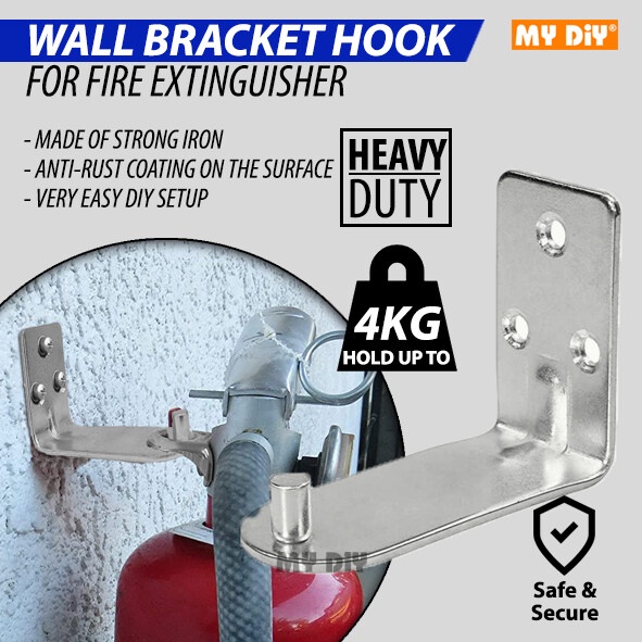 DIY Online4u Universal Fire Extinguisher Bracket Fire Extinguisher Wall Hook ABC Dry Powder