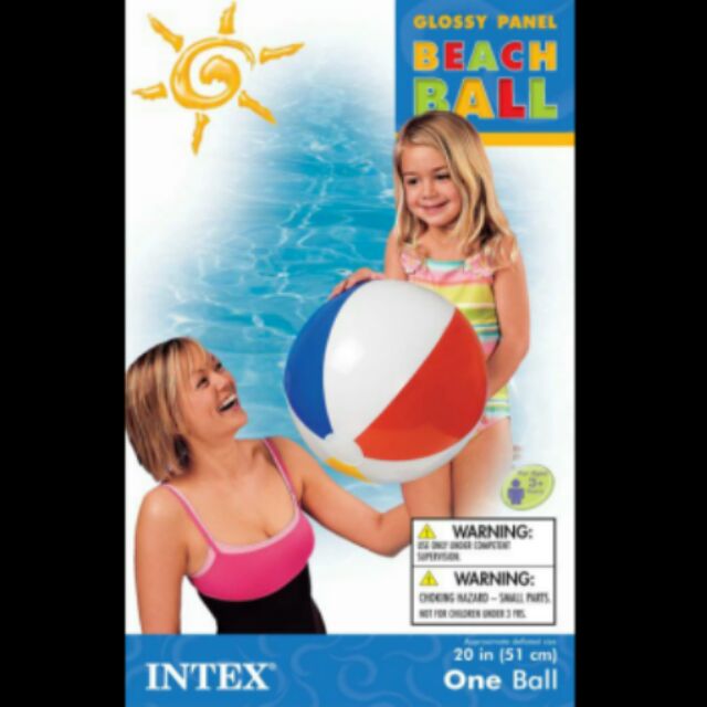 20 Intex Glossy Panel Beach Ball 51cm Shopee Malaysia