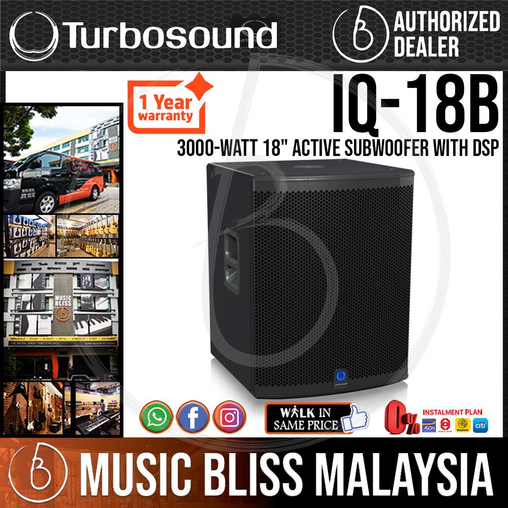 Turbosound Iq18b 3000 Watt 18 Active Subwoofer With Dsp Iq 18b Shopee Malaysia
