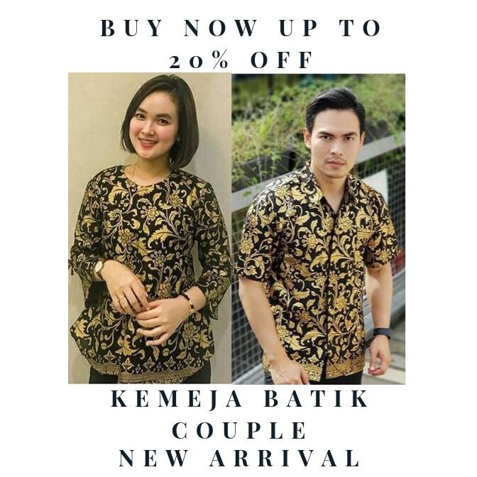 KEMEJA BATIK  COUPLE  JAWA READY STOCK Shopee  Malaysia