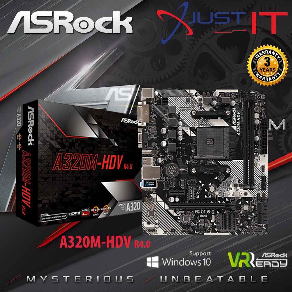 ASROCK A320M HDV R4.0 AM4 MOTHERBOARD Shopee Malaysia