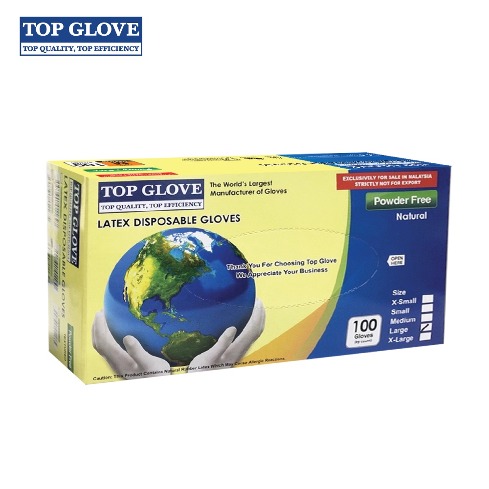 top glove powder free latex gloves