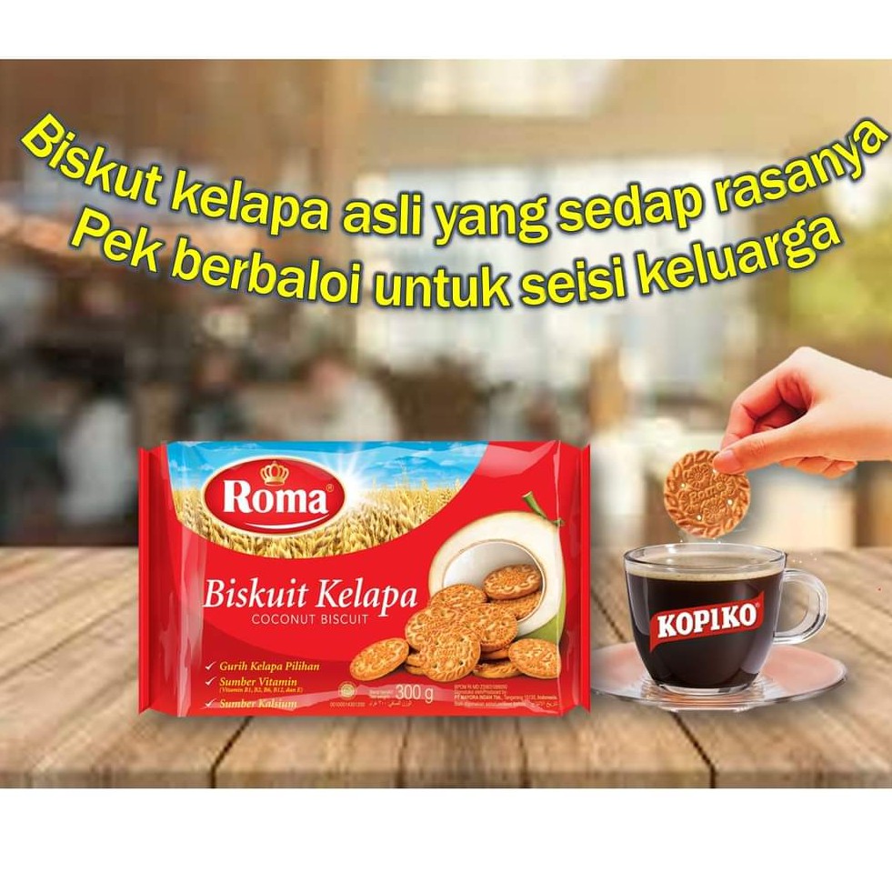 Buy Roma Coconut Biscuit Biskuit Kelapa 300g Seetracker Malaysia