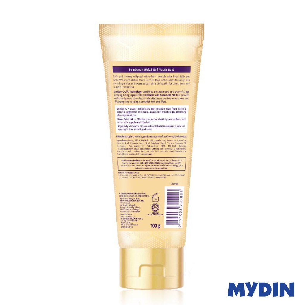 Safi Youth Gold Lifting Whipped Foam Cleanser (100g)