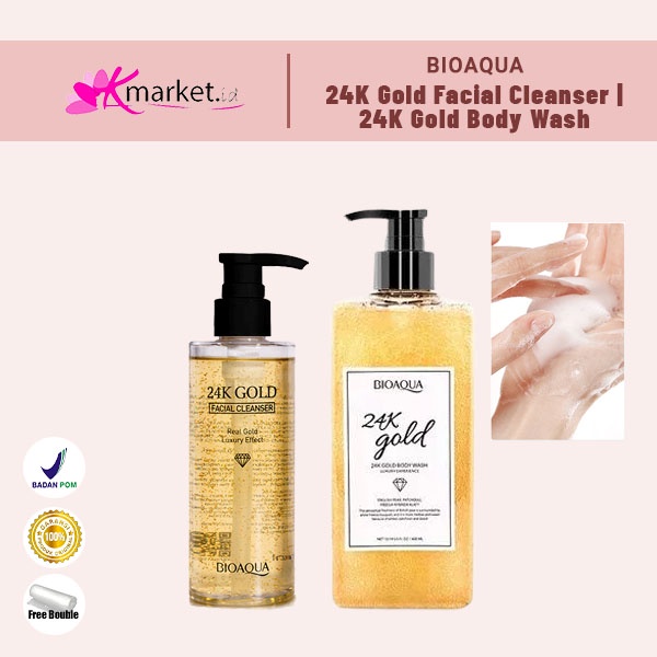 Bioaqua 24K GOLD BODY WASH 24k GOLD Face WASH BIOAQUA Shopee Malaysia
