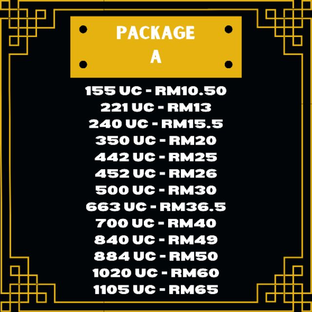 Pubg M Uc Recharge Cheapest Package B Shopee Malaysia