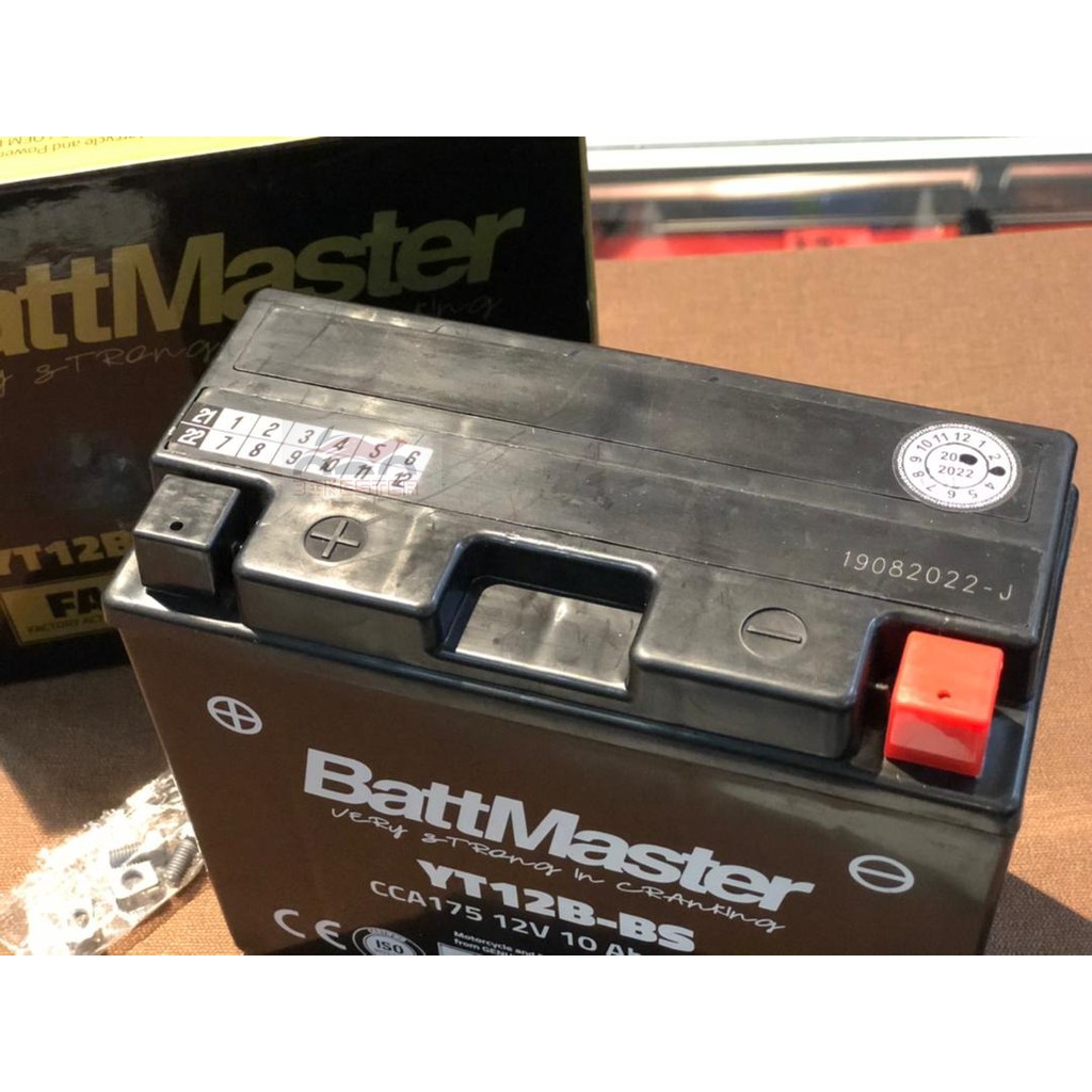 BATT MASTER Battery YT12B-BS (DUCATI) | Shopee Malaysia