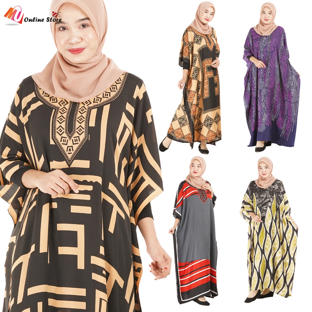 MU KAFTAN WANITA  FREE SIZE BAJU  KELAWAR  DEWASA KAFTAN 