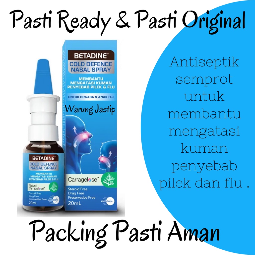 Betadine COLD DEFENCE NASAL SPRAY 20 ML Adult And Children Antiseptic