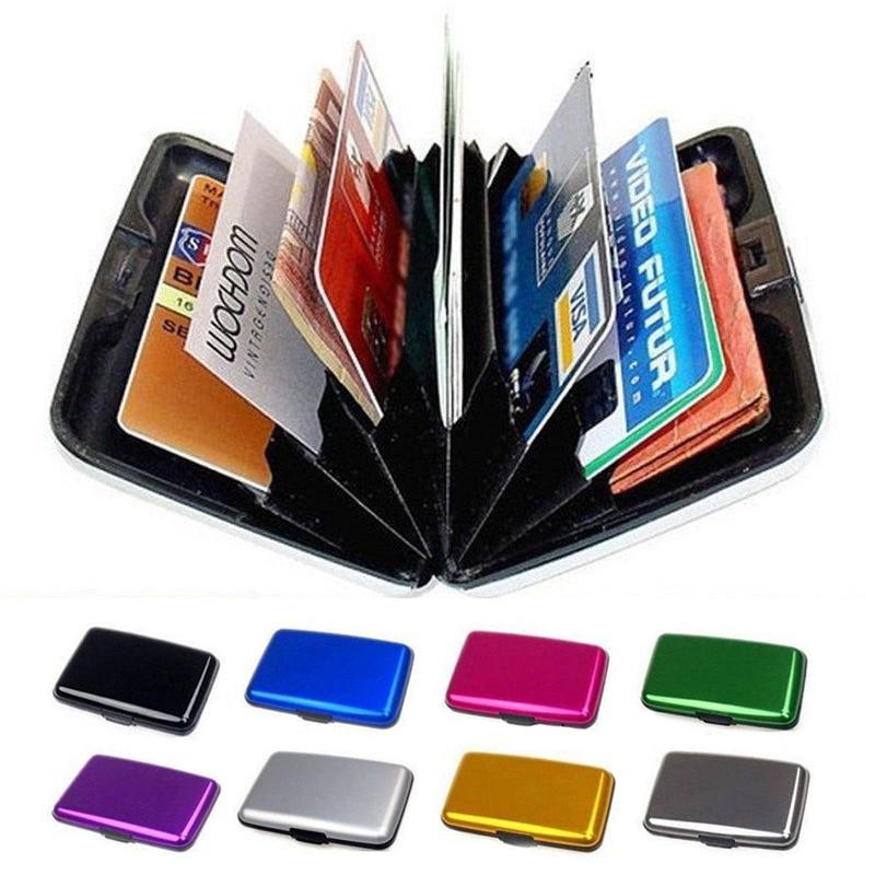Multi-style RFID Scan Protected Aluminium Security Wallet Bank Credit ...