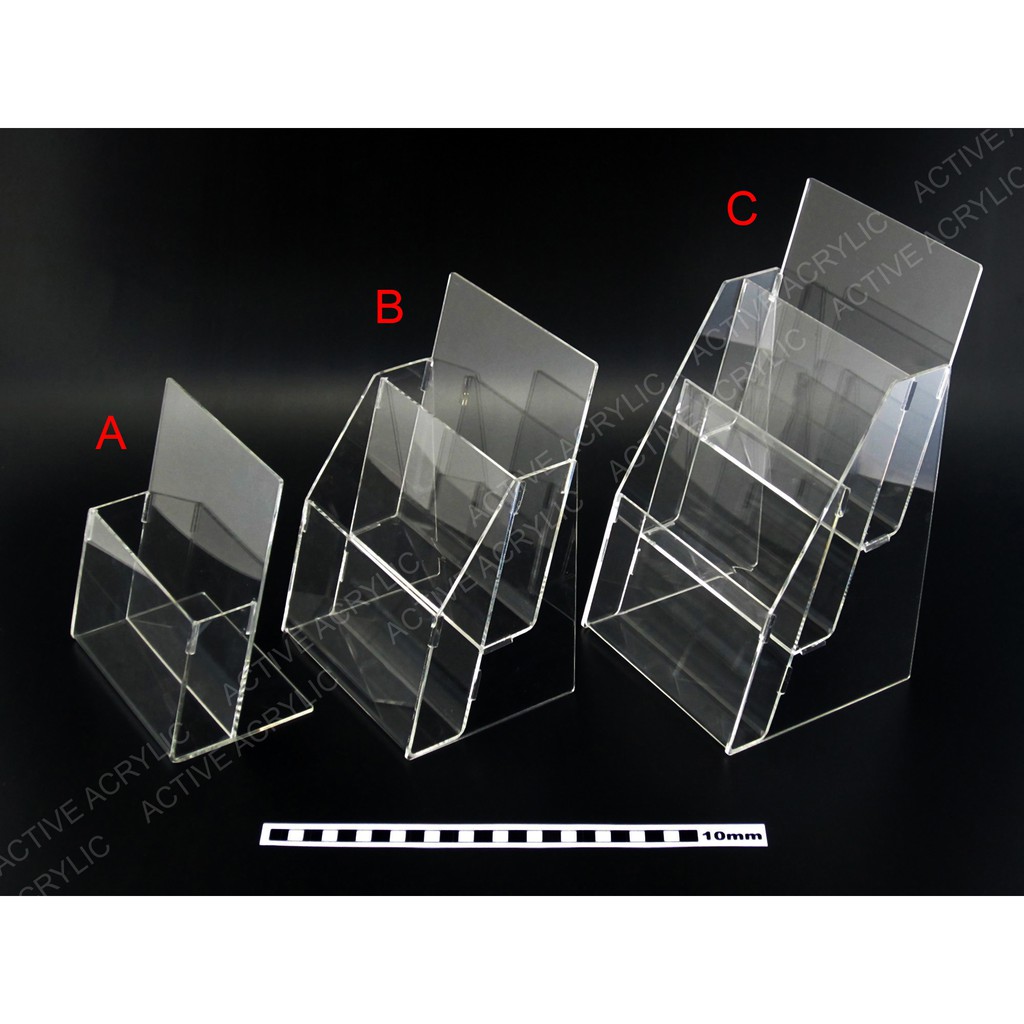 Direct From FACTORY !!! HQ handmade acrylic A5-Sized 1/2/3-Tier Brochure Stand, A5 Brochure holder, A5 Leaflet Holder.