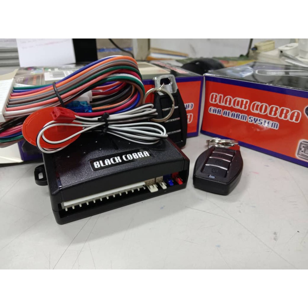 Black Cobra Car Alarm System 10p Shopee Malaysia