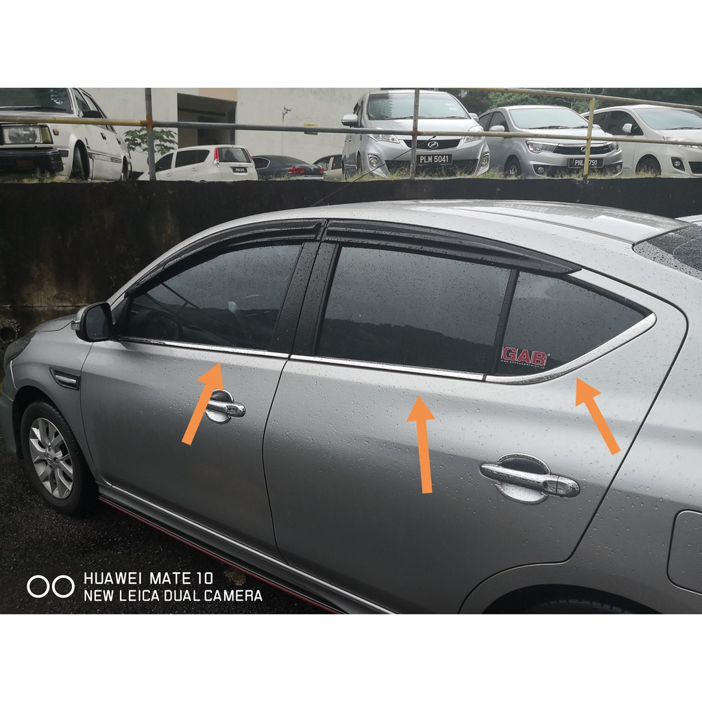 Nissan Almera Window Chrome Lining (6pcs) 