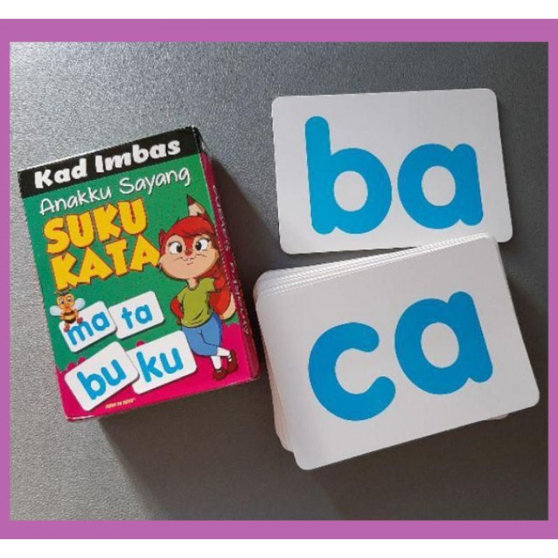 Learn To Read Suku Kata Card Books Stationery Children S Books On Carousell