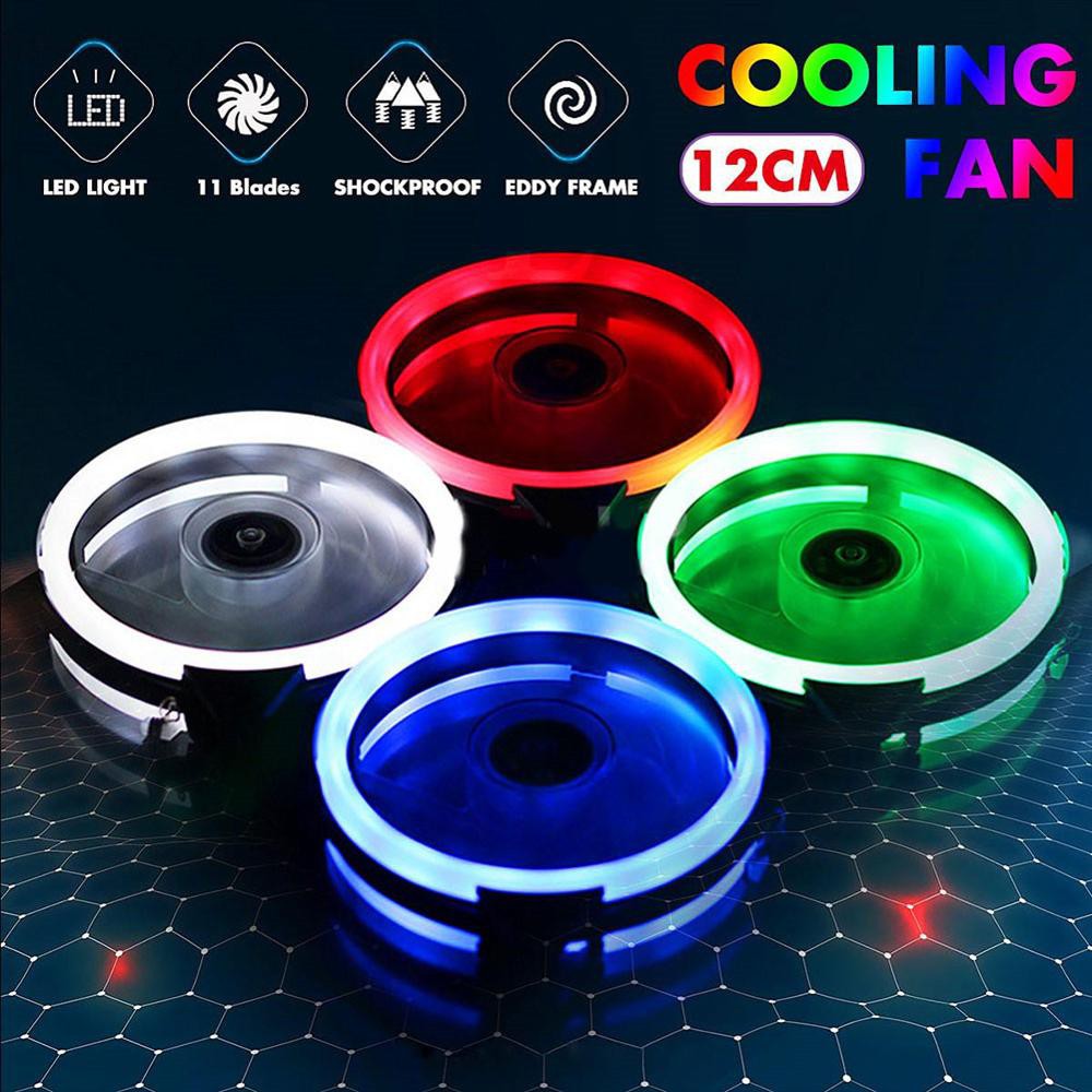 Quality Reliable LED Cooling Fan RGB 120mm 12cm DC 12V Brushless Cooler Computer Case PC CPU - Image 2