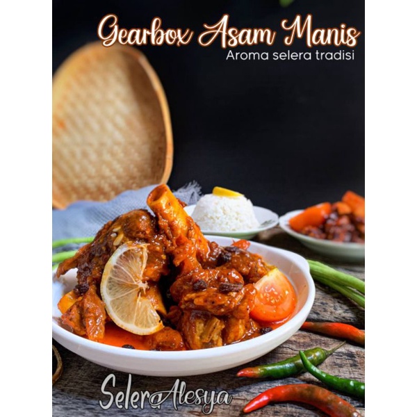 Gearbox Kambing Asam Manis Frozen Flavor Original by Selera Alesya
