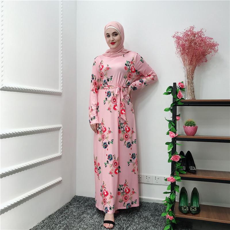 Kebaya New Fashion Floral Abaya  Kaftan Muslimah Dresses 