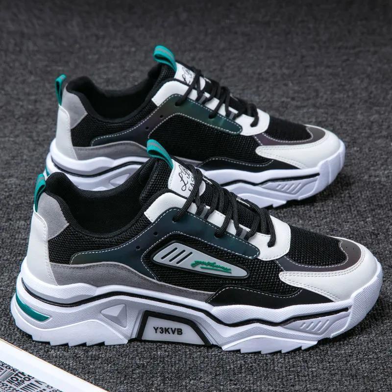 Daddy shoes--Kasut lelaki sukan musim sejuk Kasut ayah kasual versi Korea bagi trend wild increase kasut jaring pelajar Kasut larian/Winter sports men s shoes casual daddy shoes Korean version of ins trend wild increase net shoes student running shoes