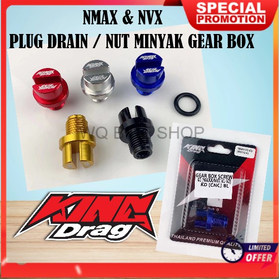 YAMAHA NMAX155 NVX Plug Drain / Engine Oil Nut / Nut Minyak Gear oil