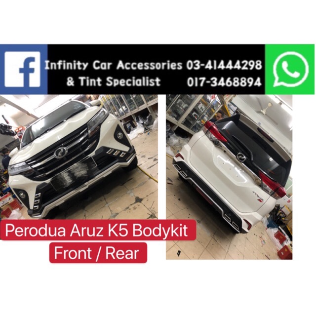 Perodua Aruz K5 bodykit Front / Rear 2pcs  Shopee Malaysia